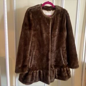 Kate Spade Faux Fur Coat S/P